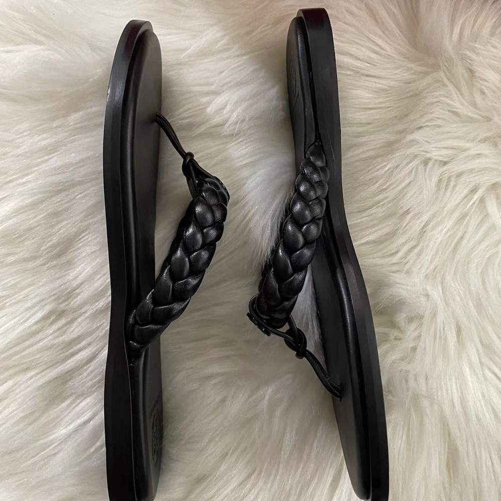 Tory Burch Braided Benton Thong Sandal - Picture 2 of 2